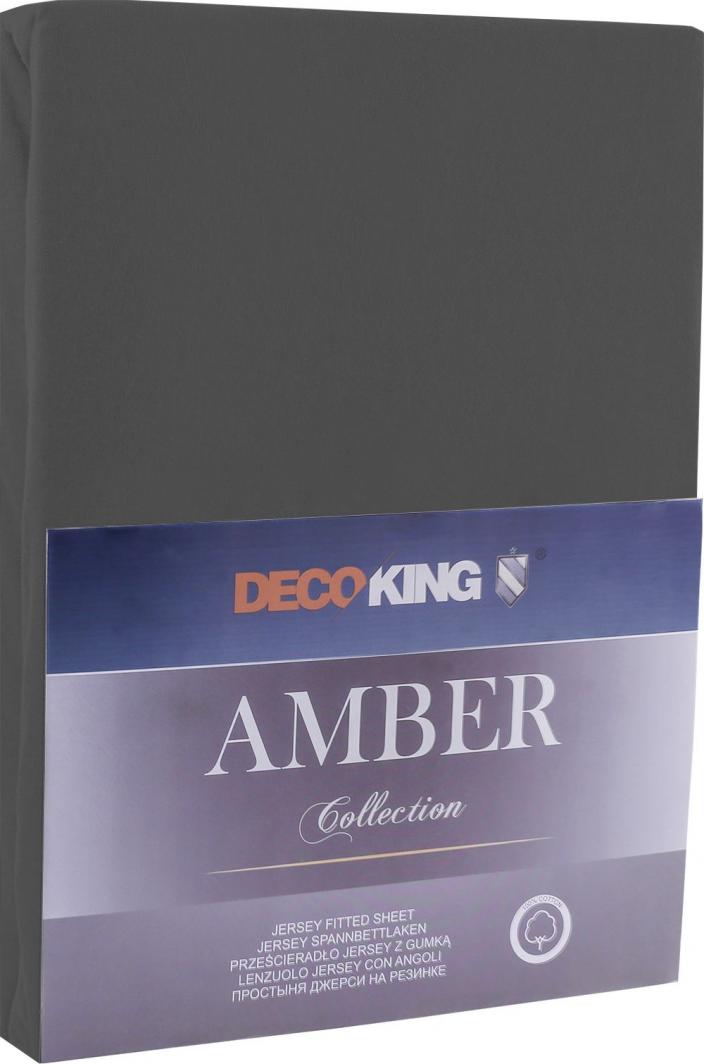 Decoking Prześcieradło Amber szare r. 180x200 cm 1