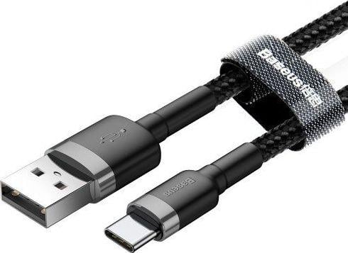 Kabel USB Baseus USB-A - USB-C 1 m Czarny (CATKLF-BG1) 1