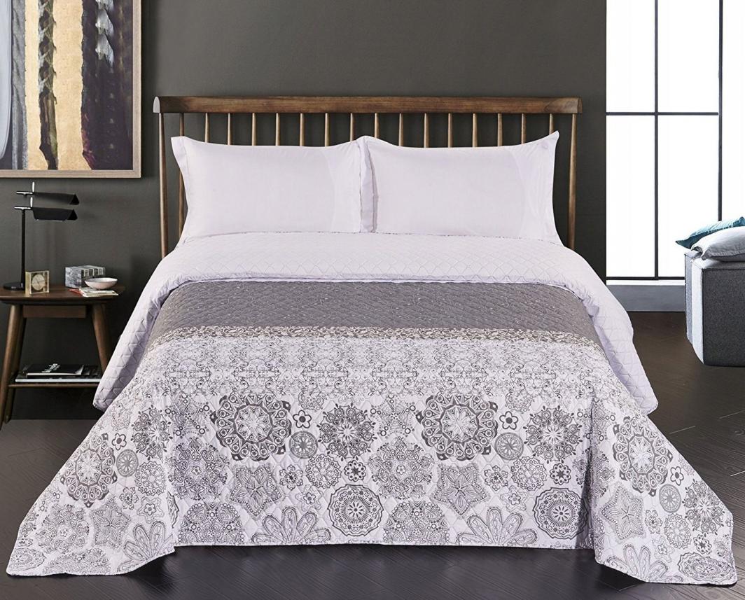 Decoking Narzuta Alhambra biało-szara r. 200x220 cm 1