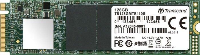 Dysk SSD Transcend 110S 128 GB M.2 2280 PCI-E x4 Gen3 NVMe (TS128GMTE110S) 1