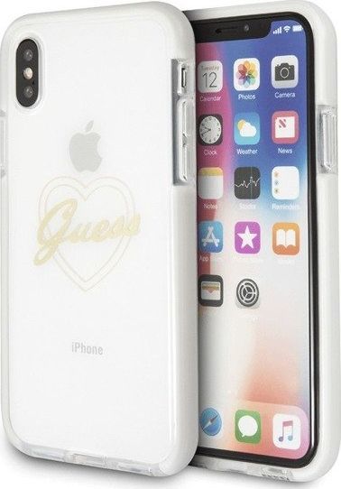 Guess Guess ShockProof nugarėlės dangtelis telefonui Apple iPhone X / iPhone 10, Skaidrus 1