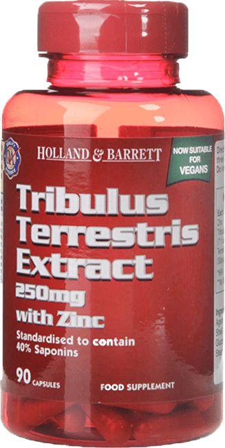 Holland & Barrett Ekstrakt z tribulus terrestris 250 mg z cynkiem 90 kapsułek (HB18968) 1