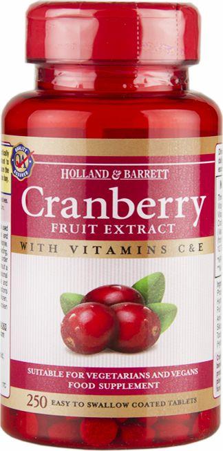 Holland & Barrett Ekstrakt z Żurawiny 250 Tabletek (HB4363) 1