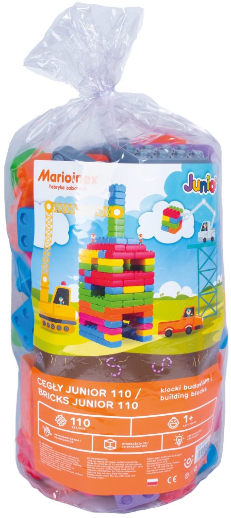 Marioinex Klocki budowlane Cegła Junior 110 elementów 1