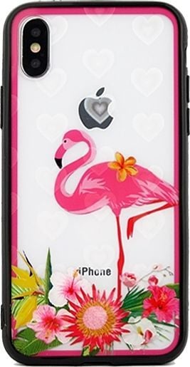 Beline Etui Hearts Sam A920 A9 2018 wzór 3 clear (pink flamingo) 1