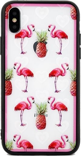 Beline Etui Hearts Sam A750 A7 2018 wzór 1 clear (flamingos) 1