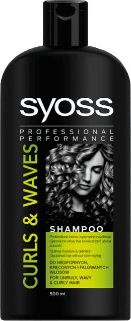 Syoss Schwarzkopf Syoss Curls & Waves Szampon do włosów falowanych i kręconych 500ml 1