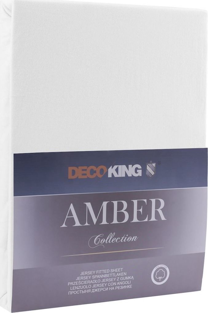 Decoking Prześcieradło jersey z gumką 80-90x200 +30 cm zakładka 1
