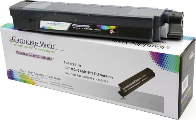 Toner Cartridge Web Black Zamiennik 44059168 (CW-OM851BN) 1