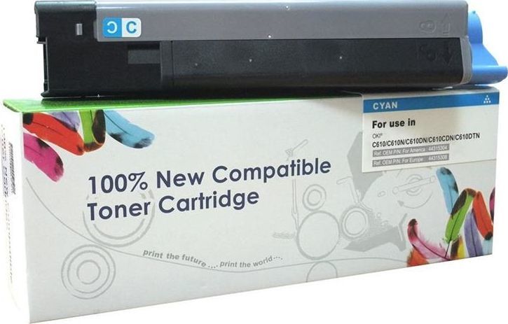 Toner Cartridge Web Cyan Zamiennik 44315307 (CW-O610CN) 1