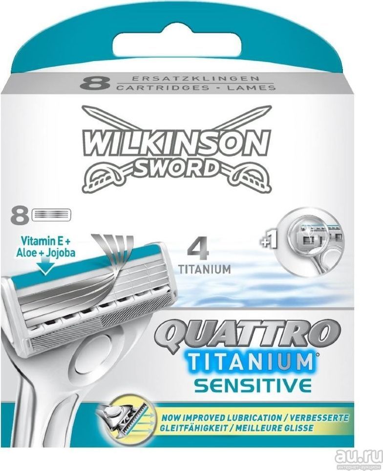 Wilkinson Żyletka Quattro Titanium Sensitive 8 szt. - Morele.net