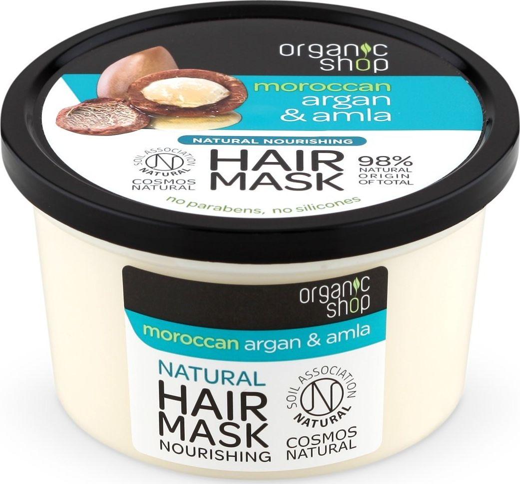  Organic Shop Odżywcza maseczka do włosów Argan & Amla 250 ml 1