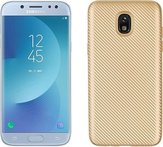 Etui Carbon Fiber Samsung J610 J6 Plus 2018 złoty /gold 1