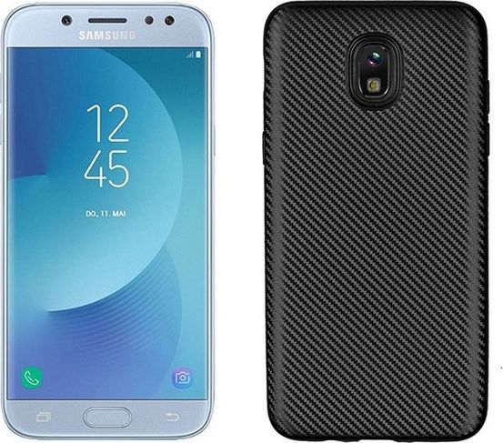 Etui Carbon Fiber Samsung J610 J6 Plus 2018 czarny/black 1
