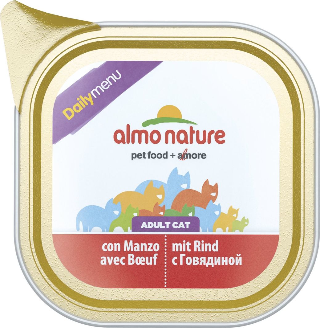 Almo Nature Mokra karma dla kotów z wołowiną Daily Menu 100 g 1