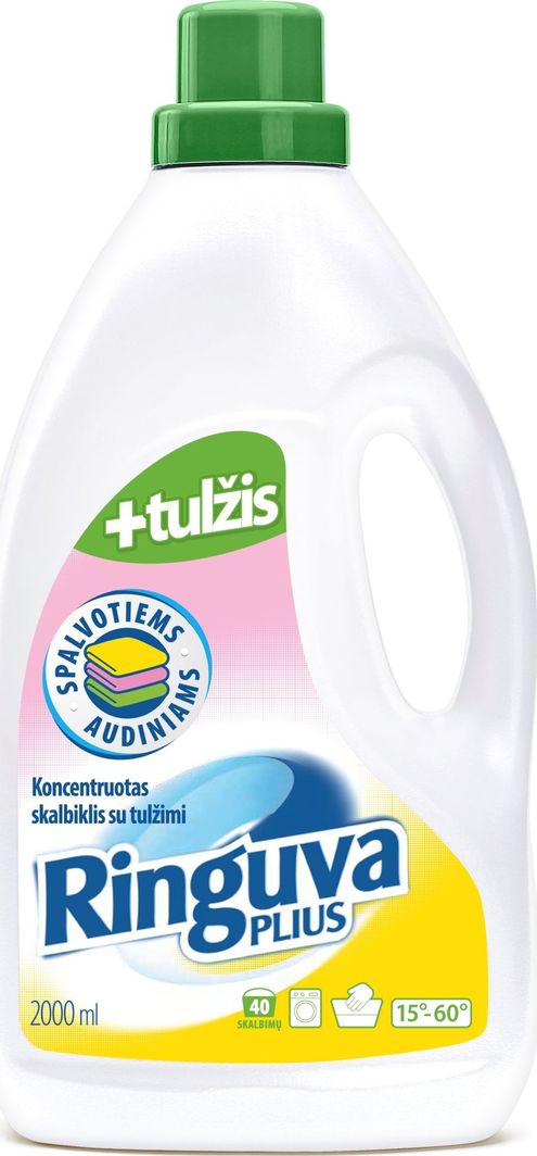 Płyn do płukania ringuva plius RINGUVA PLIUS skystas skalbiklis su tulžimi spalvotiems audiniams 2 L 1