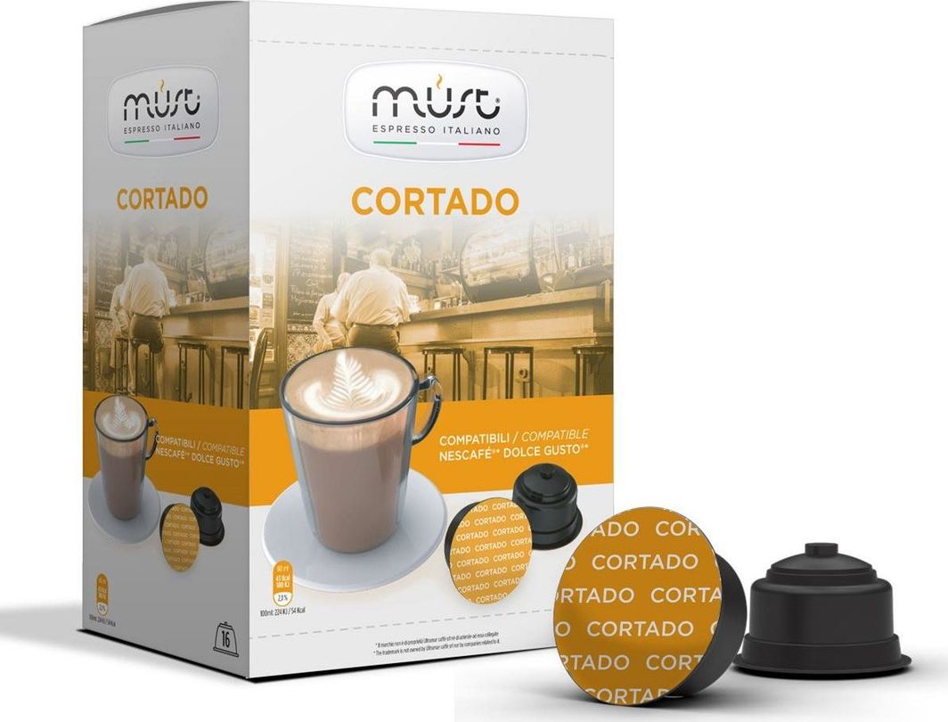 MUST Cortado – 16 kompatybilnych kapsułek Dolce Gusto® 1