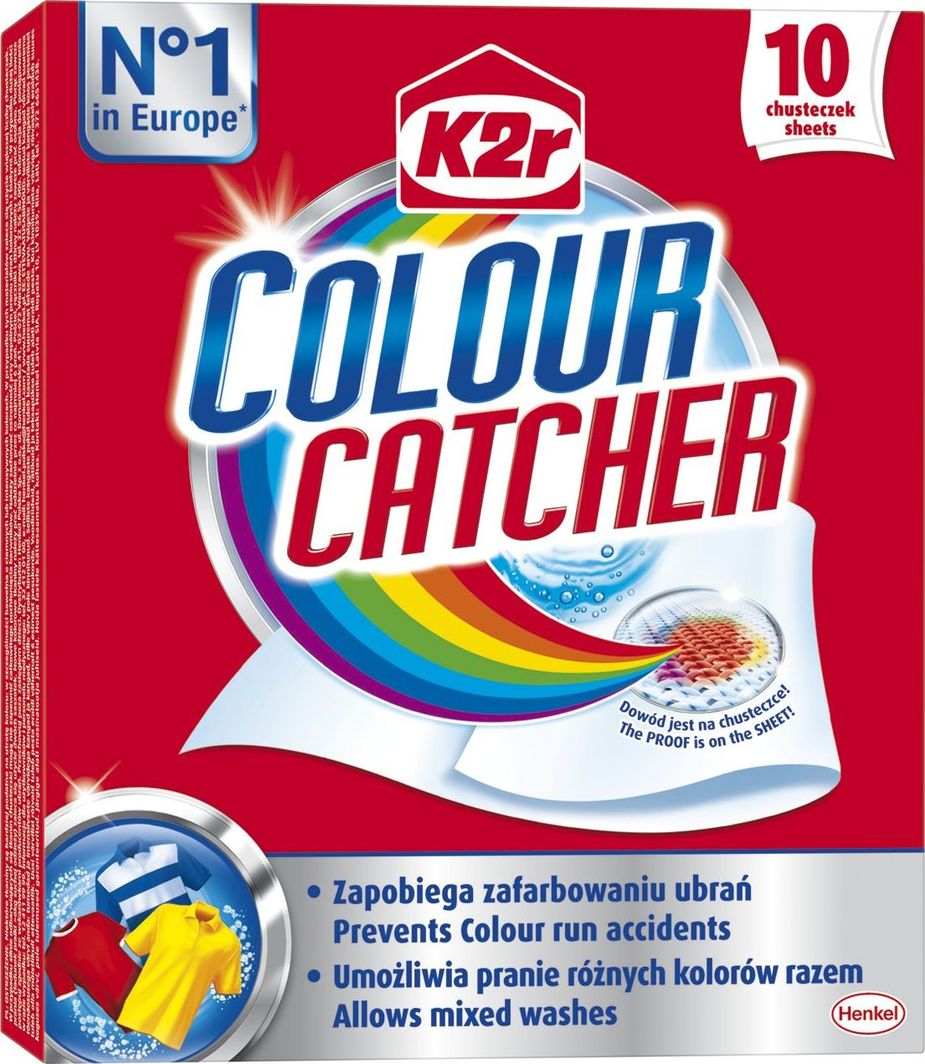 Skalbimo lapeliai "K2r Colour Catcher" 10 vnt 1