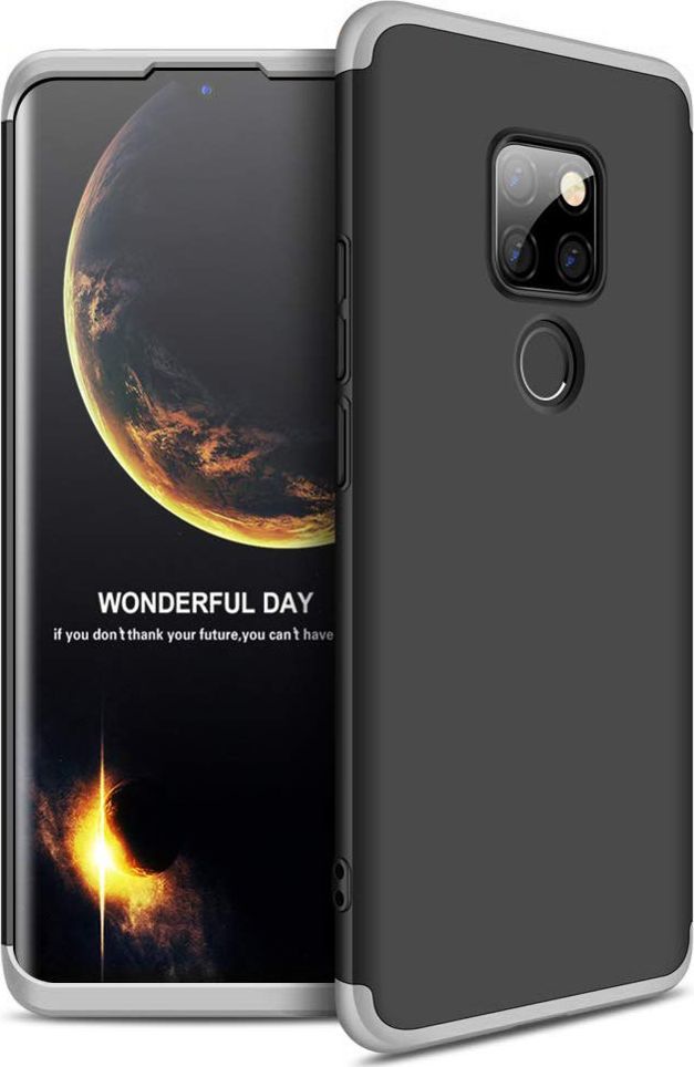 Hurtel 360 Protection etui na całą obudowę przód + tył Huawei Mate 20 czarno-srebrny uniwersalny 1