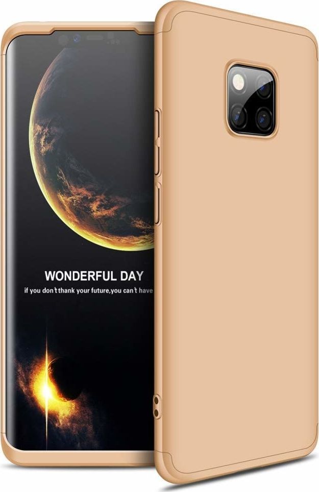 Hurtel 360 Protection etui na całą obudowę przód + tył Huawei Mate 20 Pro złoty uniwersalny 1