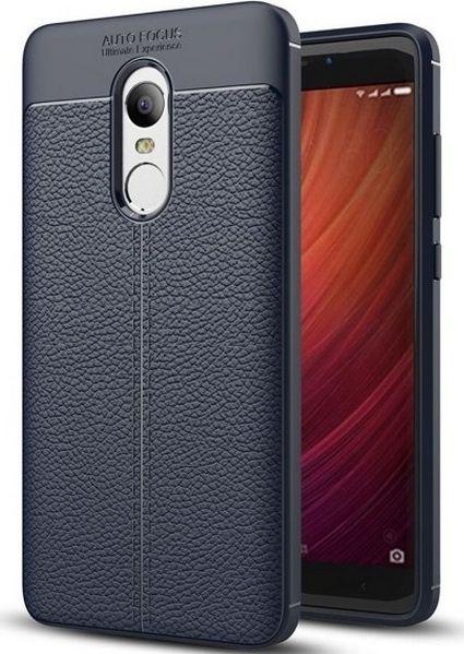 Etui Grain Leather Redmi Note 4X niebieskie 1
