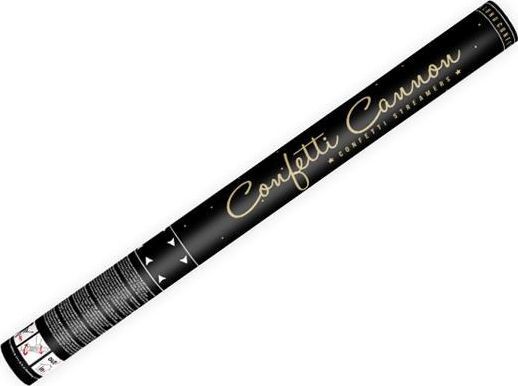 Party Deco Tuba strzelająca konfetti, złote serpentyny, 60 cm uniwersalny 1