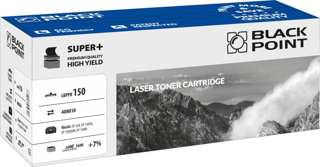 Toner Black Point LBPPR150 Black Zamiennik 408010 (BLRIC150BCBW) 1