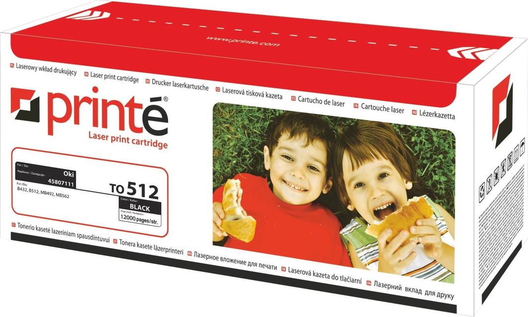 Toner Printe TO512 Black Zamiennik 45807111 (FCPPRTO512) 1
