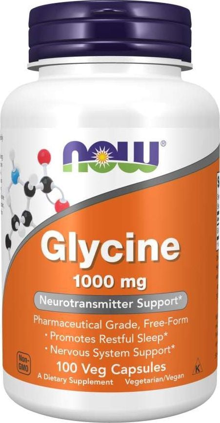 NOW Foods Now Foods Glycine 1000mg 100 Vcaps. 1