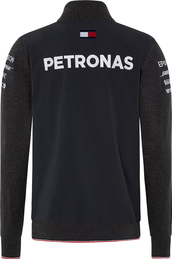 Mercedes AMG Petronas F1 Team Bluza męska Half Zip szara r
