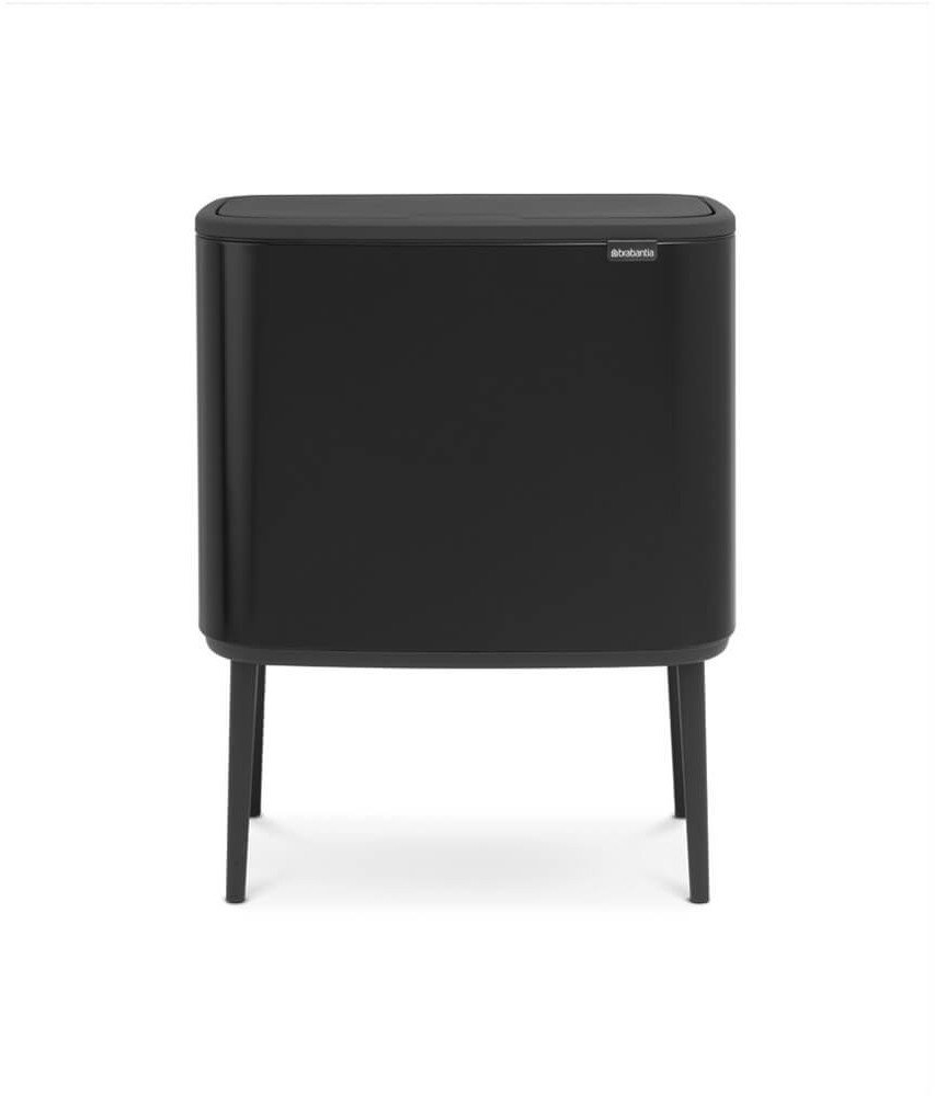 Kosz na śmieci Brabantia Kosz 33L (3x11) BO touch bin - MATT BLACK BRB 1