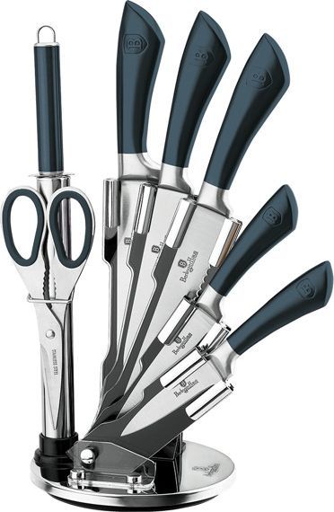  Berlinger Haus Zestaw noży 8 częściowy na stojaku Metallic Line Aquamarine Edition BH/2415 1