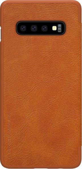 Nillkin NILLKIN QIN SKÓRZANE ETUI SAMSUNG GALAXY S10 PLUS BRĄZOWY standard 1