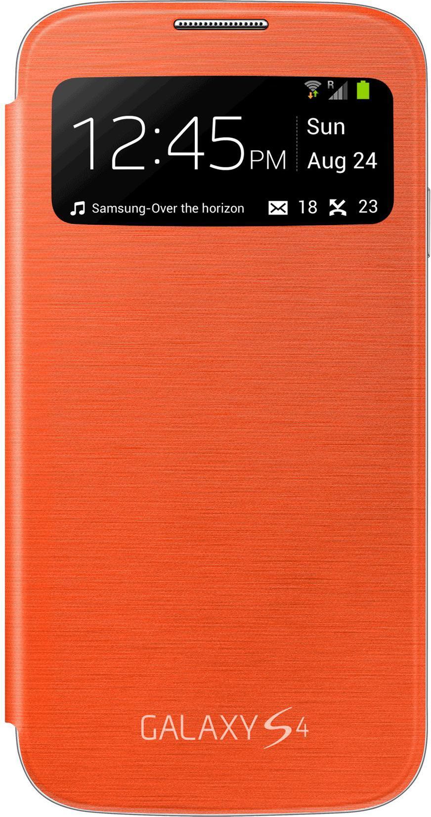 Samsung Etui I9500 S-View Orange (EF-CI950BOEGWW) 1