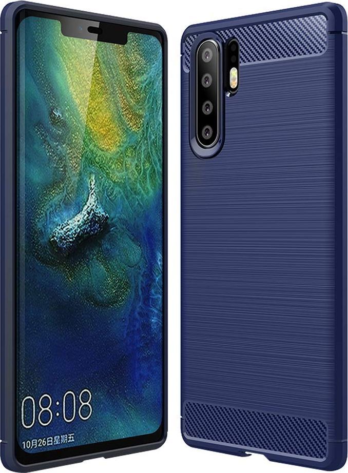 Hurtel Carbon Case elastyczne etui pokrowiec Huawei P30 Pro niebieski uniwersalny 1