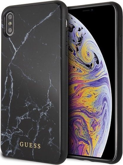Guess Guess GUHCI65HYMABK iPhone Xs Max czarny/black Marble uniwersalny 1