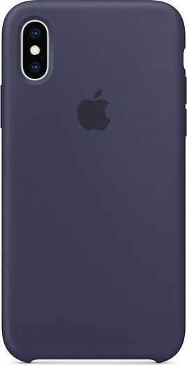 Apple Etui silikonowe iPhone XS - nocny błękit 1