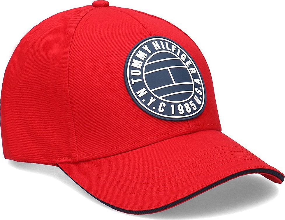 Tommy Hilfiger Czapka męska Round Pathc Cap czerwona (AM0AM04503 659) 1