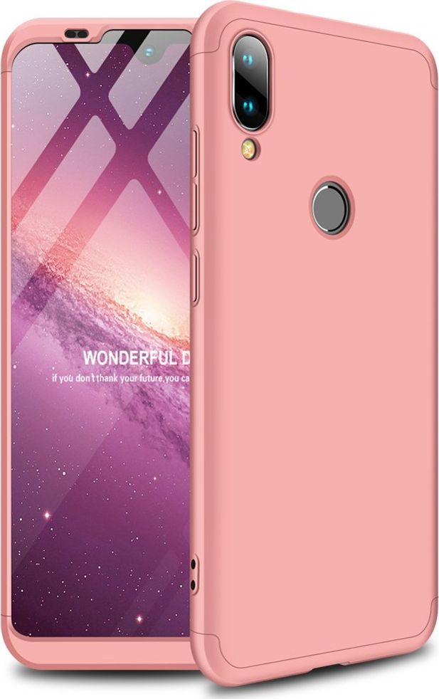 Hurtel 360 Protection etui na całą obudowę przód + tył Xiaomi Mi Play różowy uniwersalny 1