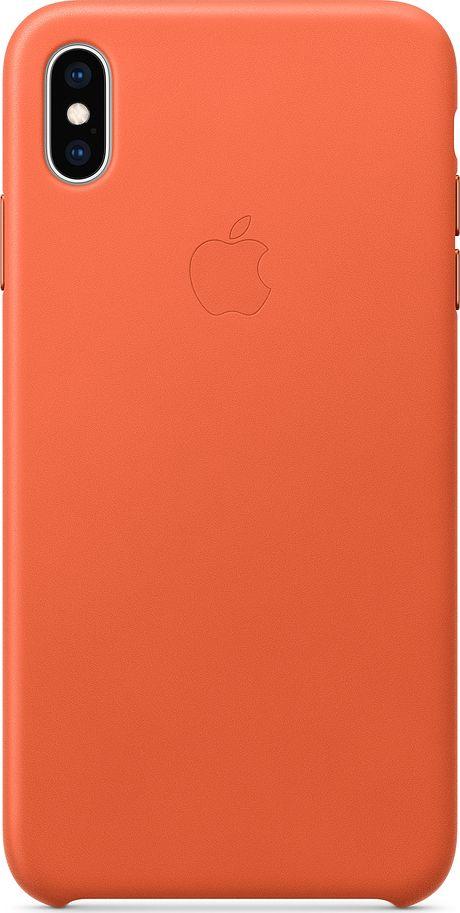 Apple Etui skórzane iPhone XS Max - oranż -MVFY2ZM/A 1