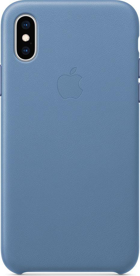 Apple Etui skórzane iPhone XS - chabrowe-MVFP2ZM/A 1