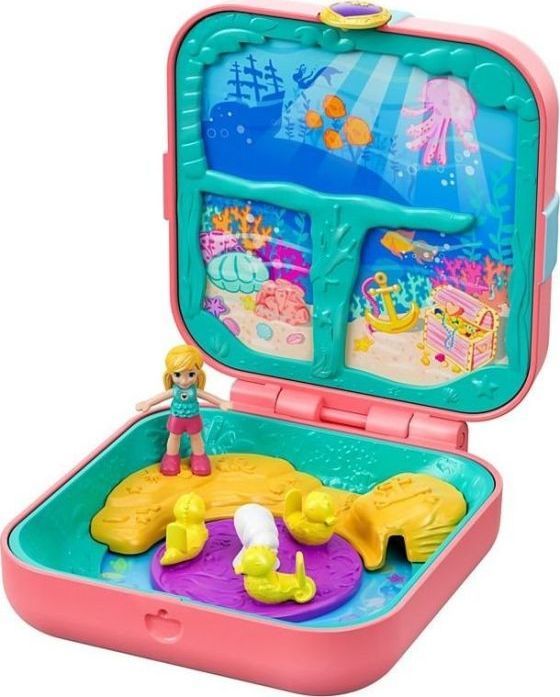 Mattel Figurki Polly Pocket Hidden Treasures Pomarańczowy zestaw (GDK80) 1