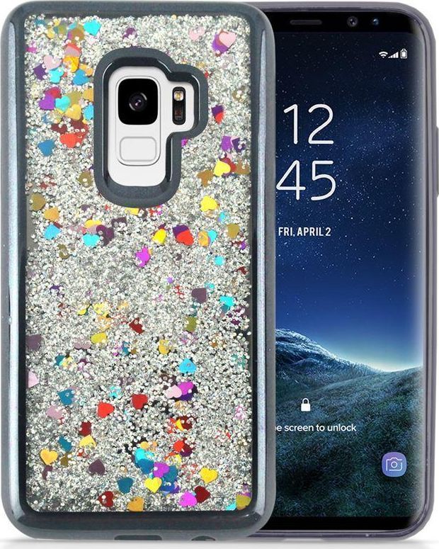 Zizo Zizo Liquid Glitter Star Case - Etui Samsung Galaxy S9 (black) 1