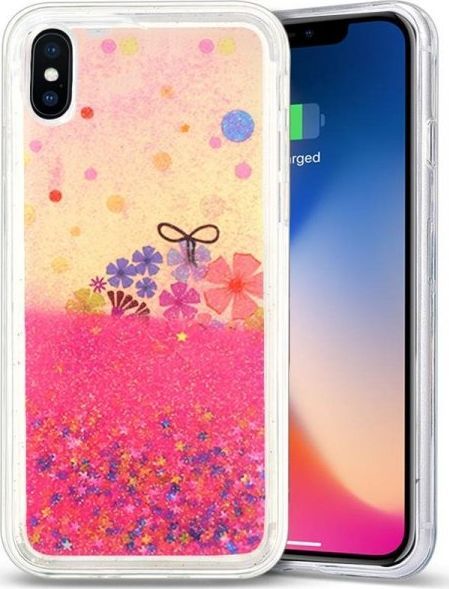 Zizo Zizo Liquid Glitter Star Case - Etui Iphone X (spring Flowers) 1