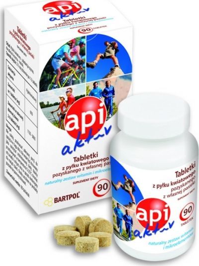 Bartpol BARTPOL_Api Aktive Tabletki z Pyłkiem Kwiatowym suplement diety 90 tabletek 1