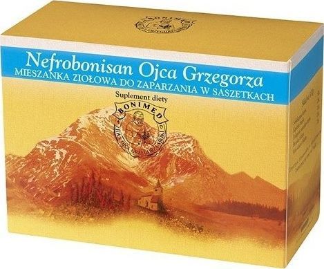 Bonimed BONIMED_Nefrobonisan Ojca Grzegorza mieszanka ziołowa do zaparzania na nerki i drogi moczowe suplement diety 25 saszetek 1