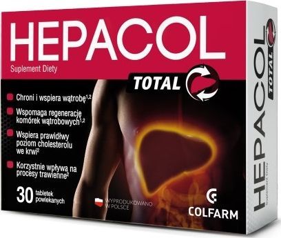 Colfarm COLFARM_Hepacol Total suplement diety 30 tabletek 1