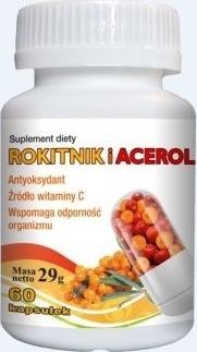 Gorvita GORVITA_Rokitnik i Acerola suplement diety 60 kapsułek 1