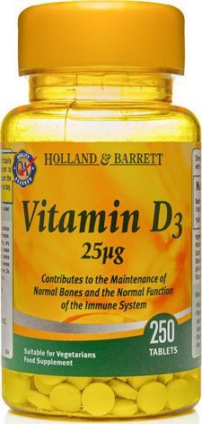 Holland & Barrett HOLLAND BARRETT_Vitamin D 10ug suplement diety 250 tabletek 1