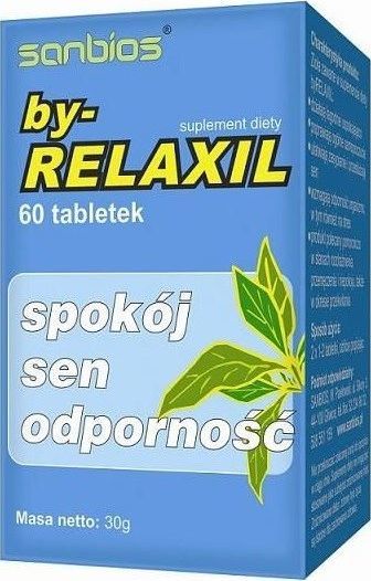 Sanbios SANBIOS_By-Relaxil spokój sen odporność suplement diety 60 tabletek 1